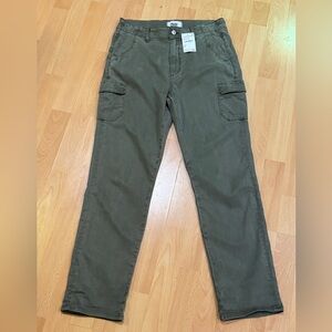 PAIGE Women’s Cargo Pants – Vintage Ivy Green – Size 28R